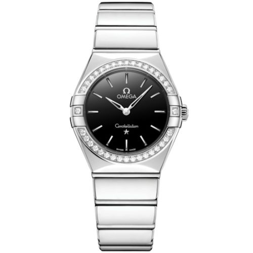 Omega Constellation 28 Quartz Stainless Steel -Diamond / Black